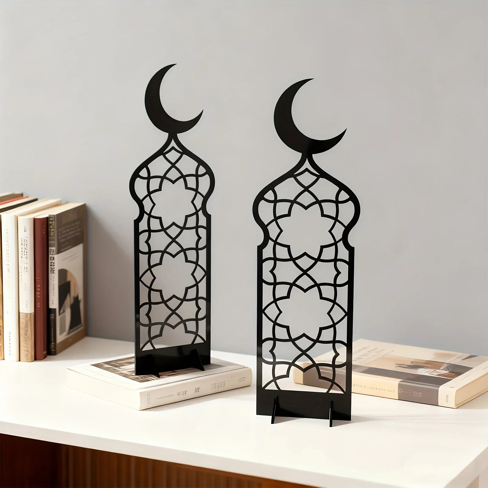 Ornament - Acrylic Flower Moon Set