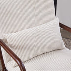 Mid-Century Modern Accent Chair, Arm Chair Living Room Chairs with Pillow Upholstered Reading Chair with Solid Wood Frame & Living Room Bedroom Balcony (beige) Streamdale Furniture