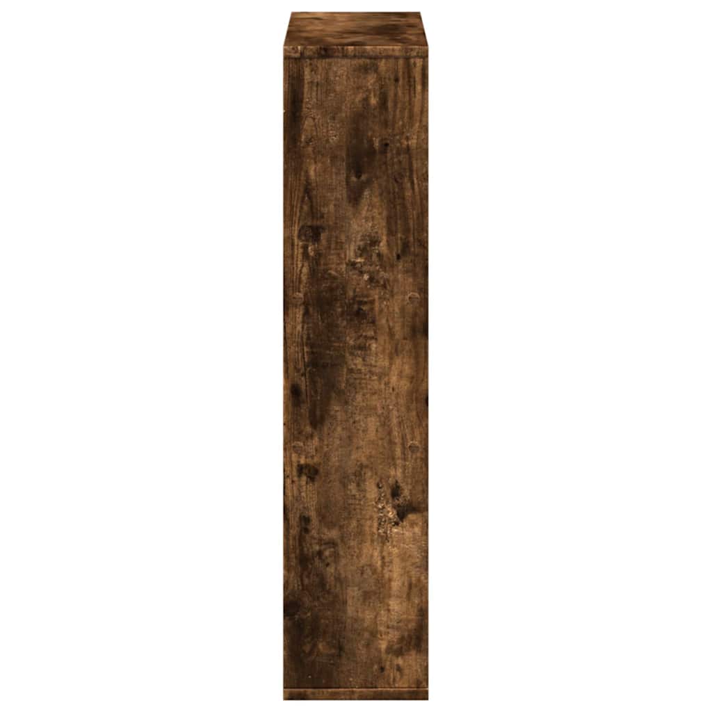 Bookcase Smoked Oak 63X20X90 Cm Engineered Wood- Home Decor, Shelving, Display Racks, Collection Racks, Shoe Racks, Clothes Hangers, Towel Racks, Tool Racks, Sturdy And Durable, Multi-Layer Design, Large Capacity Storage, Eas House Of Avana