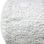Hand Made Crochet Cotton Neckroll Pillow Mélange Home