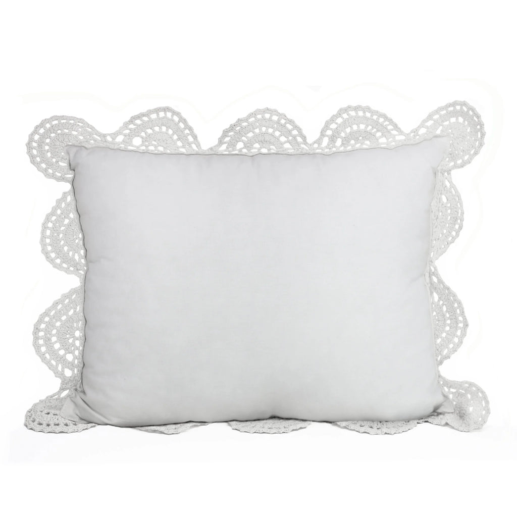 Hand Made Crochet Cotton Boudoir Pillow Mélange Home