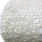 Hand Made Crochet Cotton Neckroll Pillow Mélange Home
