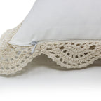 Hand Made Crochet Cotton Boudoir Pillow Mélange Home