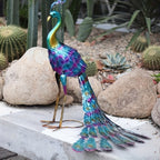 Perfect Metal Peacock Statue - Elegant Outdoor Garden, Lawn, and Patio Decor for Parties & Weddings House Of Avana