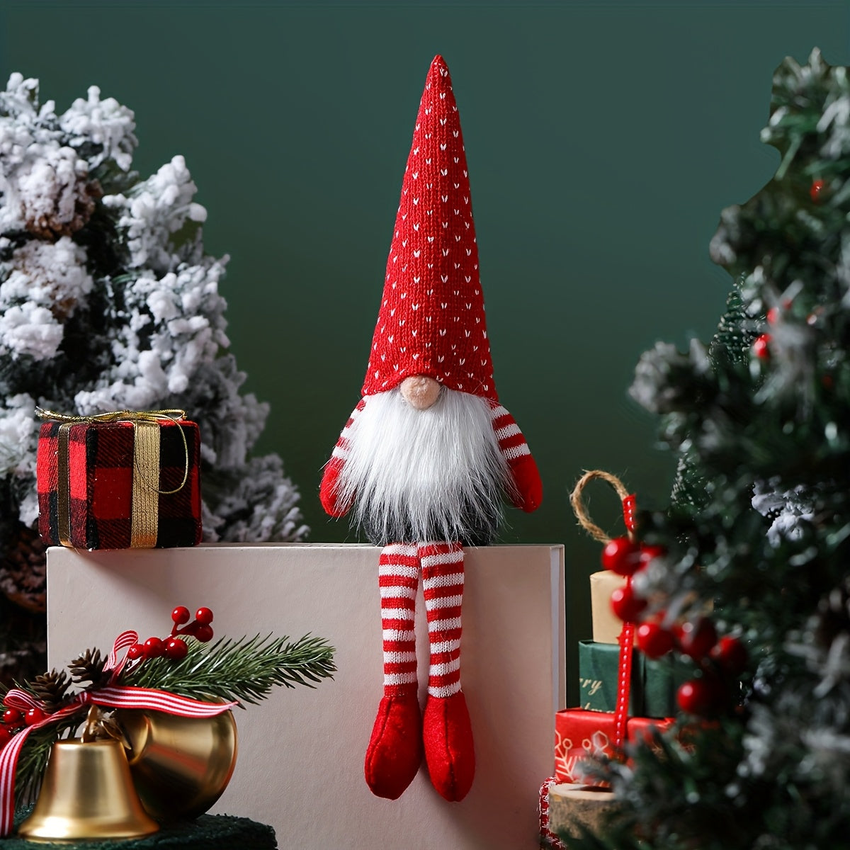 3pcs holiday Christmas gnome doll decoration Nordic style faceless elderly decoration perfect for hanging at home and hotel Christmas parties holiday decoration House Of Avana