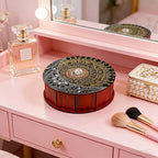 Wood Storage Box - Wooden Four-Compartment Organizer