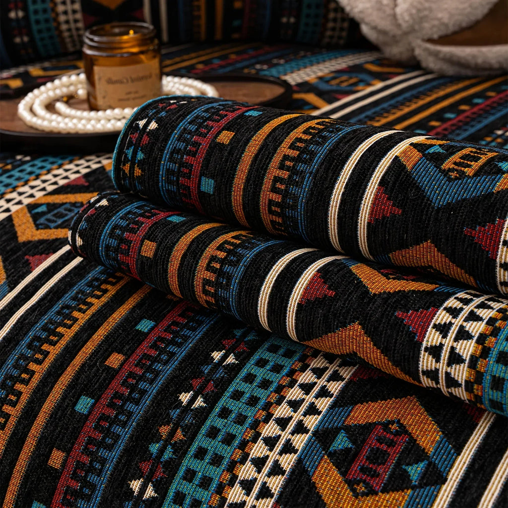 Sofa Cushion - Non-slip Chenille Geometric Multi-size