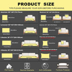 Pet Proof Couch Cover - Boho Chenille Sofa Cover with Tree Embroidery topspet