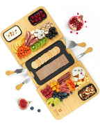 Cheese Board Set with Slate Plate Royal Craft Wood