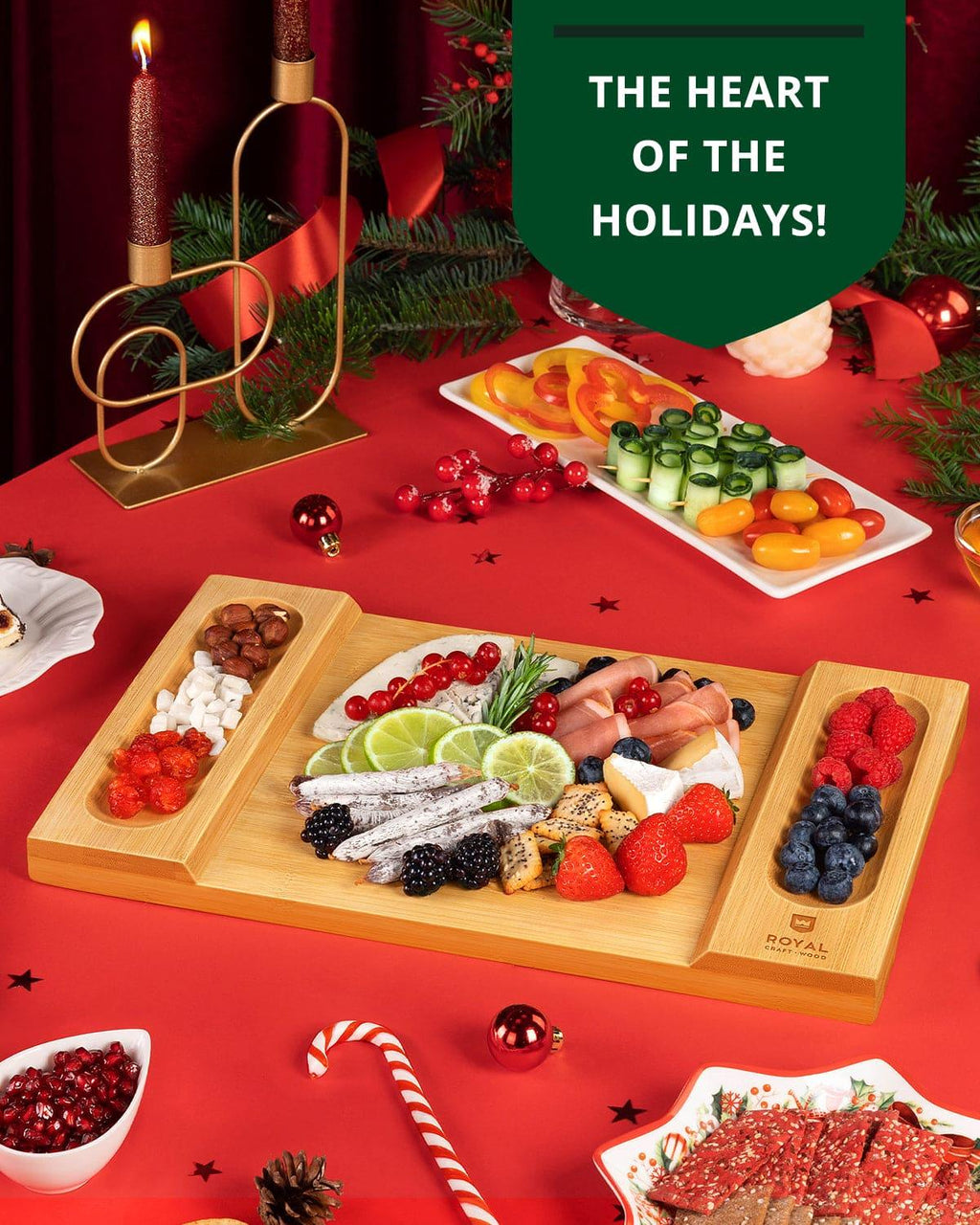 Cheese Board, 15.5” x 10” Royal Craft Wood