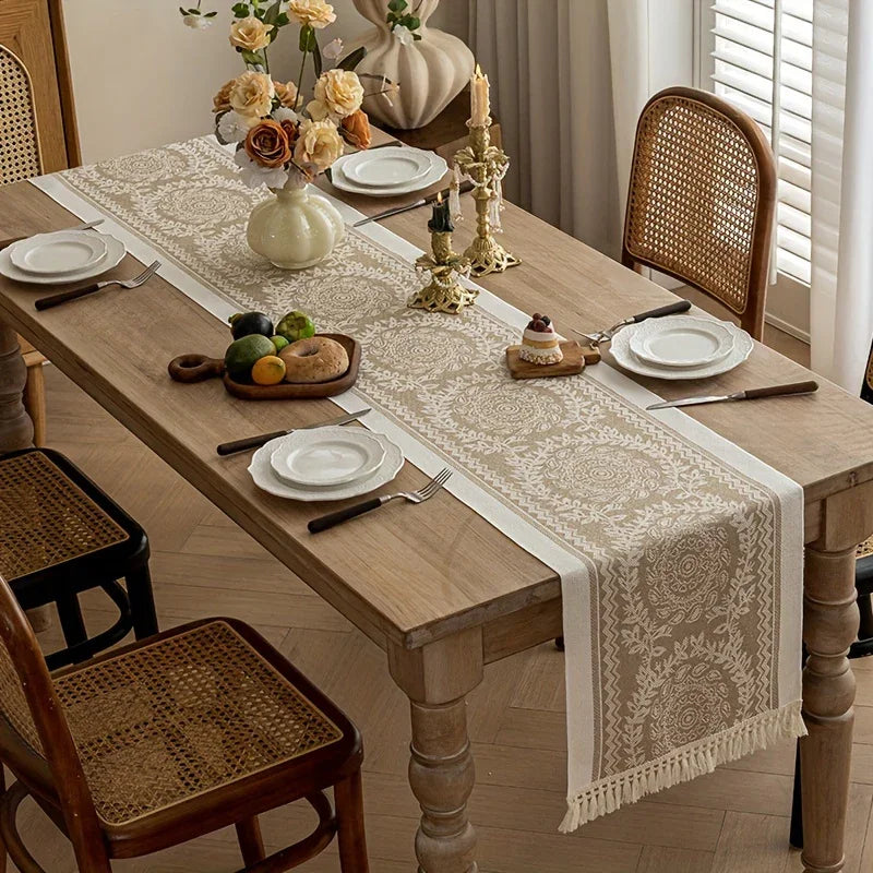 Table Runner - Waterproof Polyester Floral