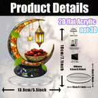 Acrylic Decor - Golden Moon with Stars 13.97cm x 18.03cm