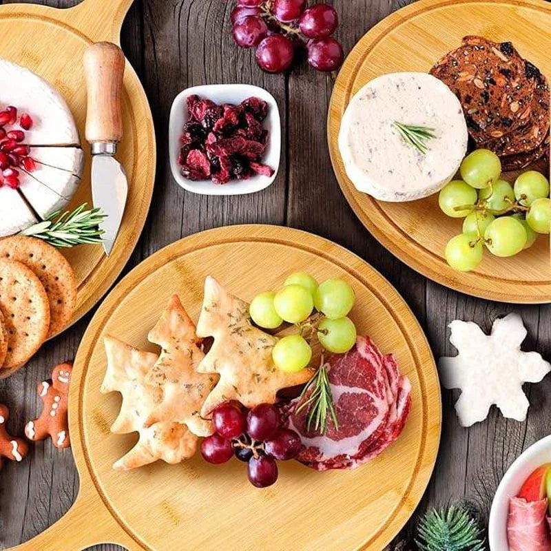 Pizza Peel - Natural Bamboo Round 28x42cm