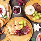 Pizza Peel - Natural Bamboo Round 28x42cm