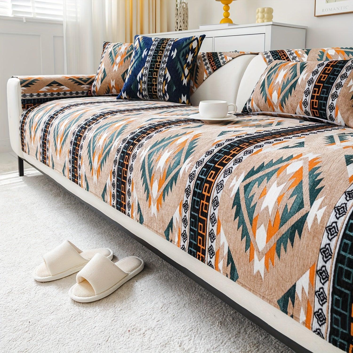 Linen Couch Slipcover | Boho Dog Proof Couch Slipcovers for All-Season topspet