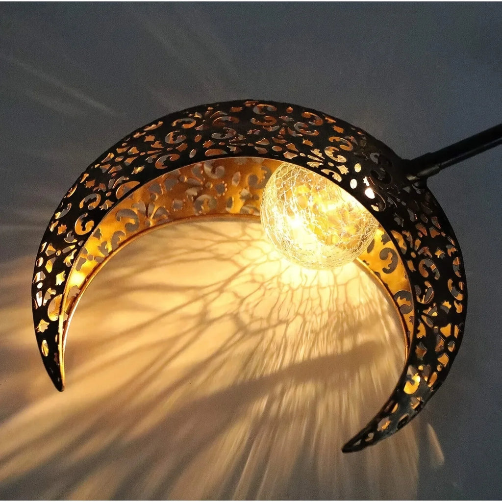 Solar Garden Light - Cracked Glass Sphere