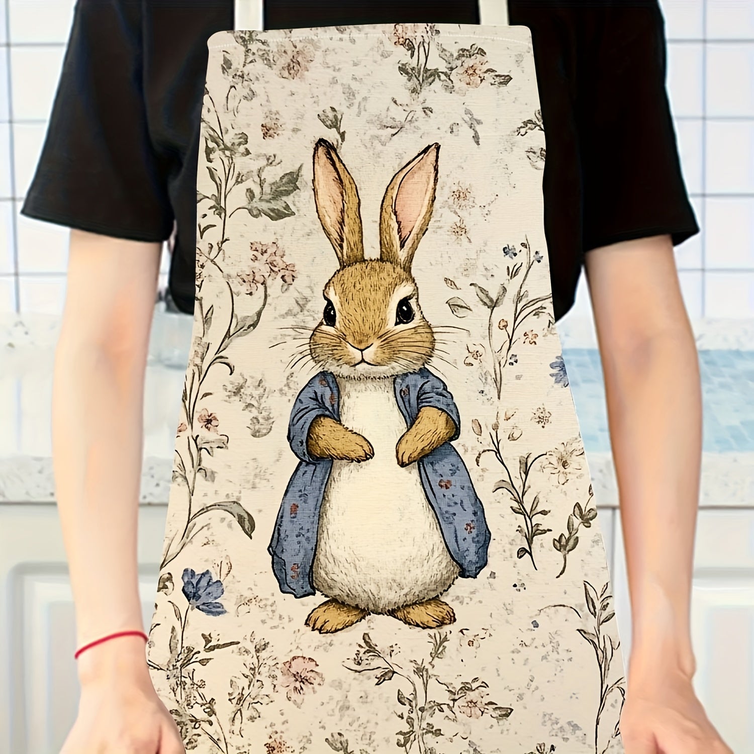 Apron - Unique Peter Rabbit Print Polyester 27x22 Inches