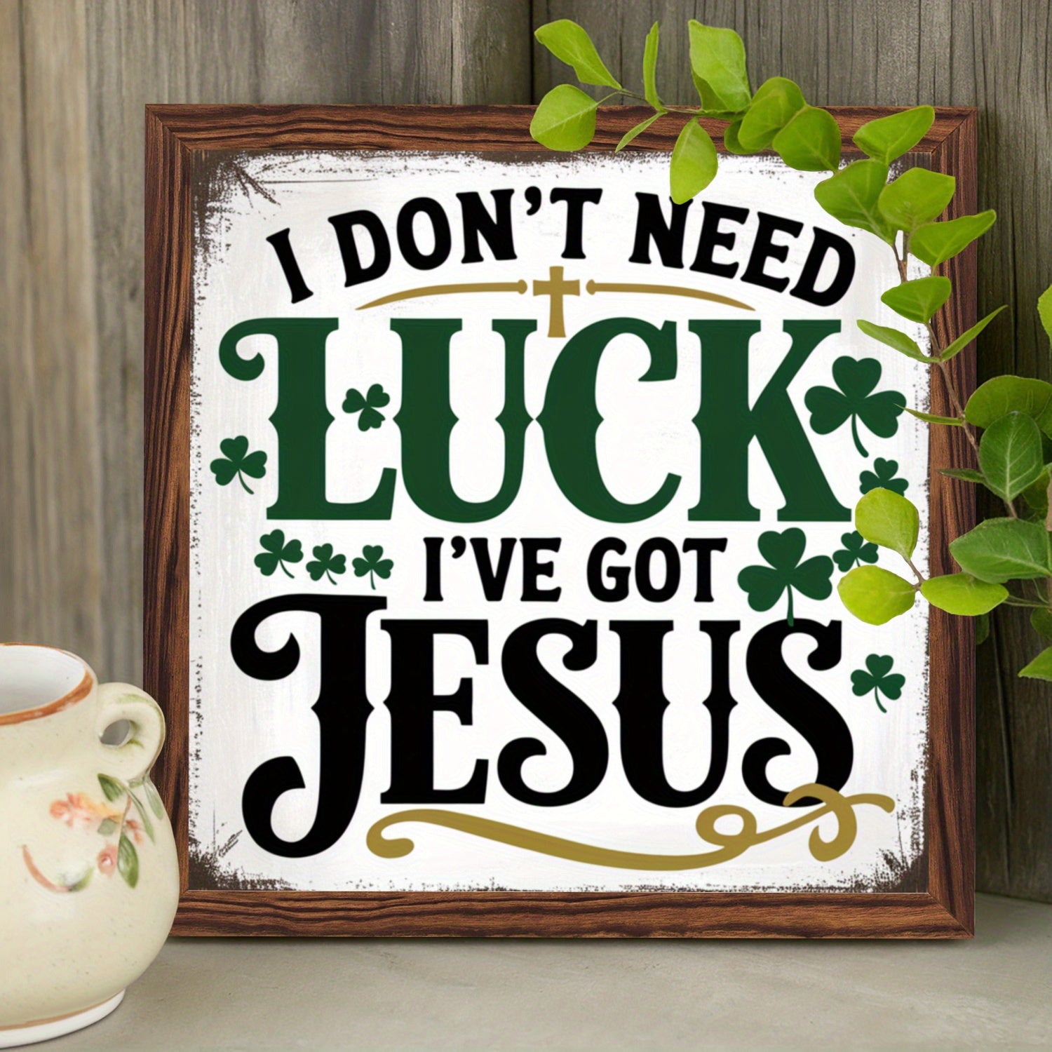 Wall Art - Inspirational Wooden 8x8 Inch