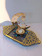 Golden Acrylic Tray - Ramadan Lantern Storage