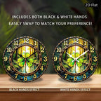 Wall Clock - Silent Wooden Round