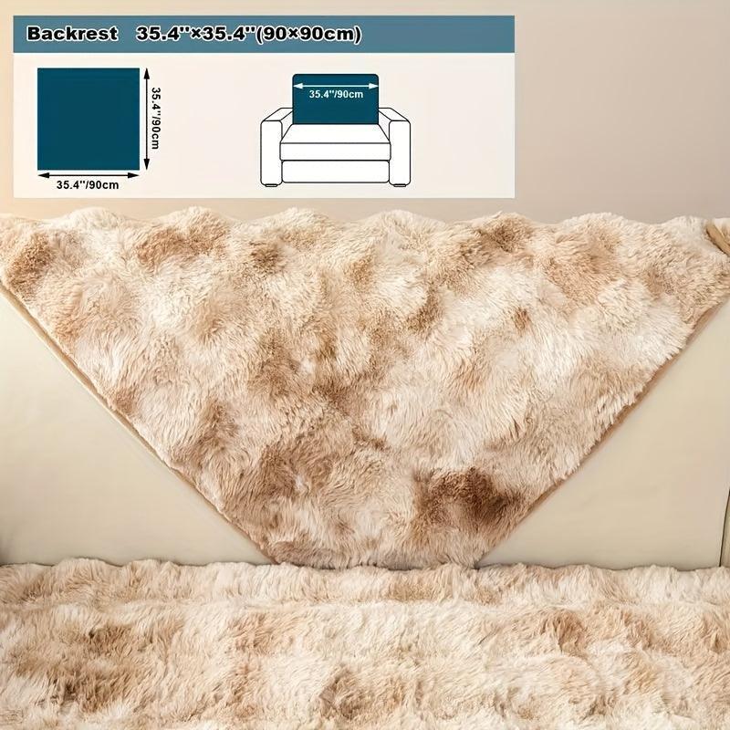 Luxurious Gradient Velvet Sofa Cover topspet