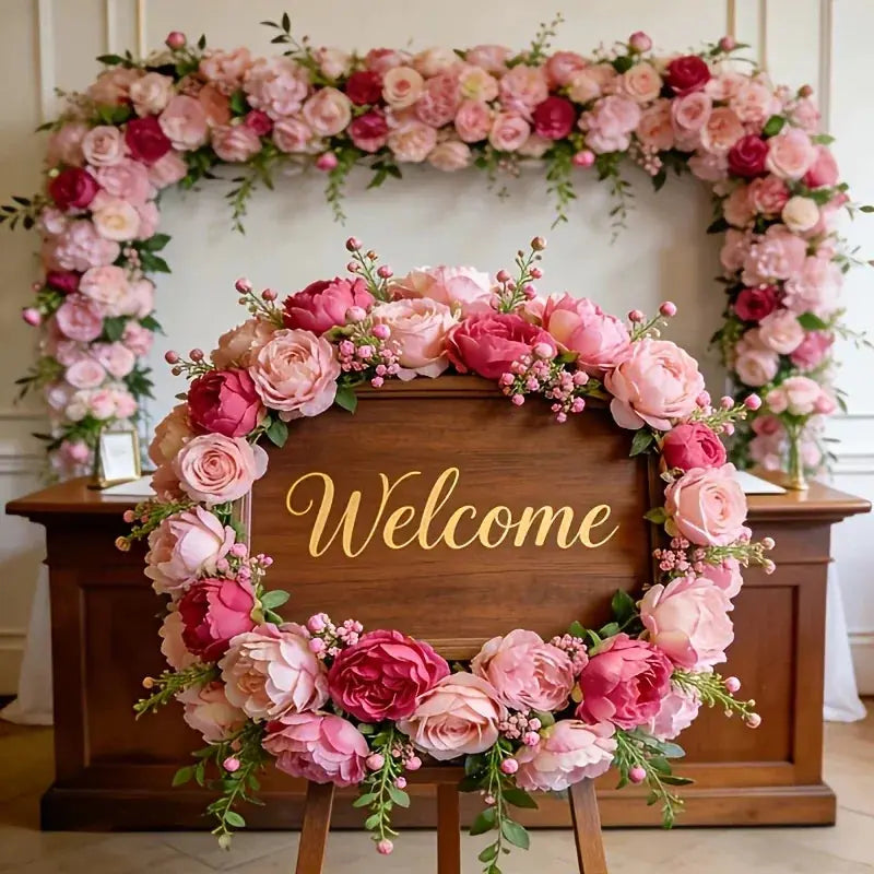A Selection of High-rated Artificial Two-tone Peony Bouquets - Lifelike Flowers for Outdoor Decor, Home... - House Of Avana