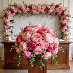 A Selection of High-rated Artificial Two-tone Peony Bouquets - Lifelike Flowers for Outdoor Decor, Home... - House Of Avana
