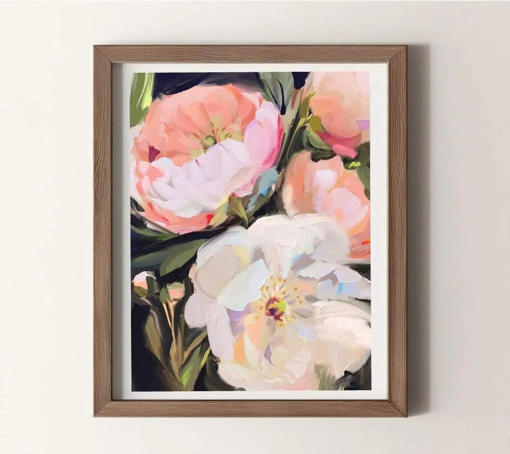 A Soft Blooming Art Print – Gentle & Serene Wall Decor