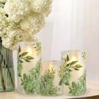 A Set of Flameless Candles, Flickering Led Pillar Candles, with a 10-button Remote Control. They Feature... - House Of Avana