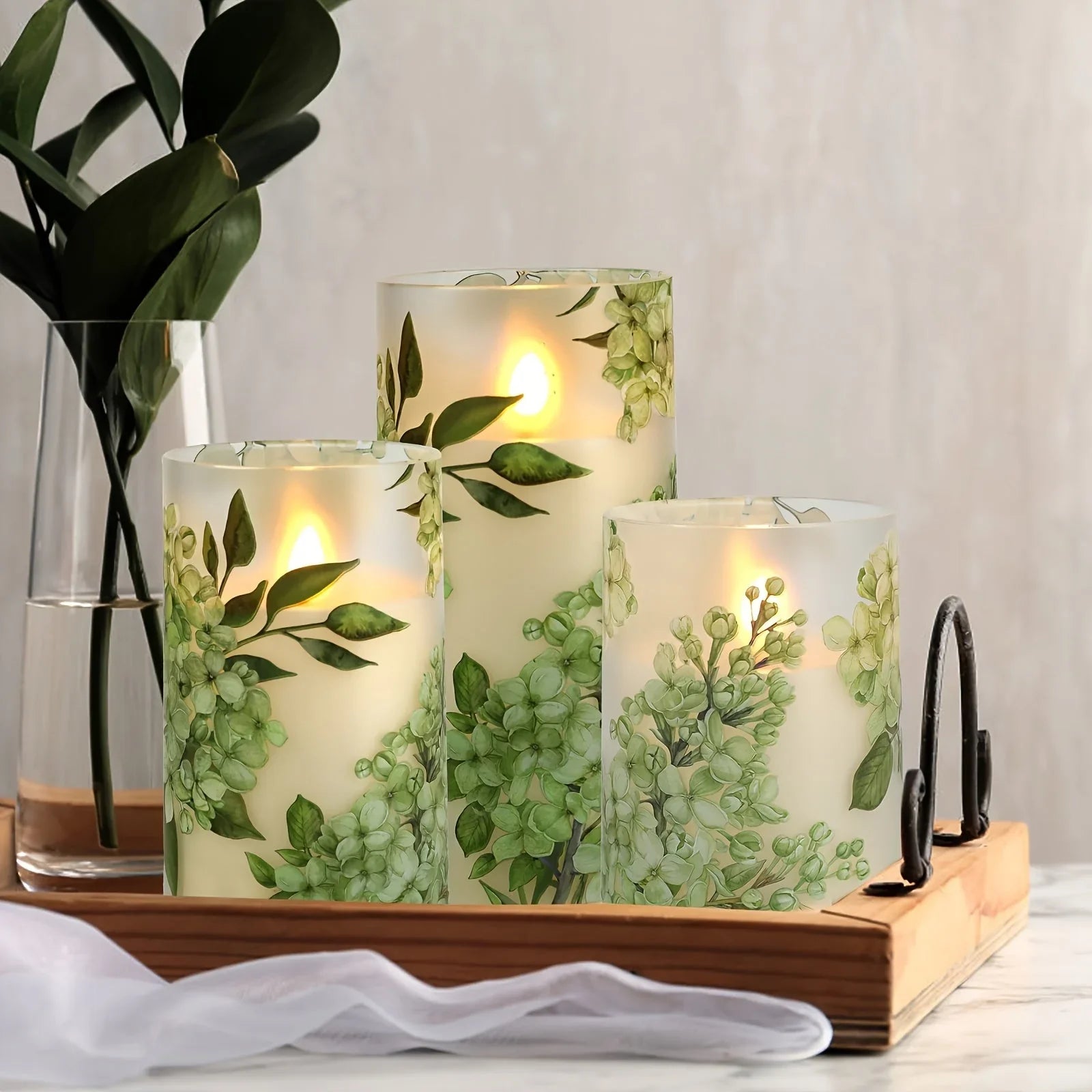 A Set of Flameless Candles, Flickering Led Pillar Candles, with a 10-button Remote Control. They Feature... - House Of Avana