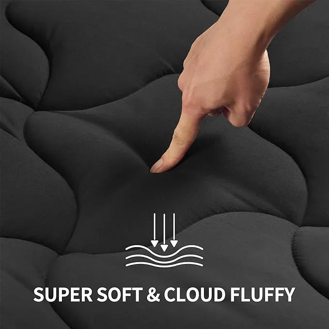 Cooling Mattress Pad Black  for Hot Sleepers