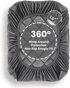 Extra Thick Mattress Pad for Back Pain Grey