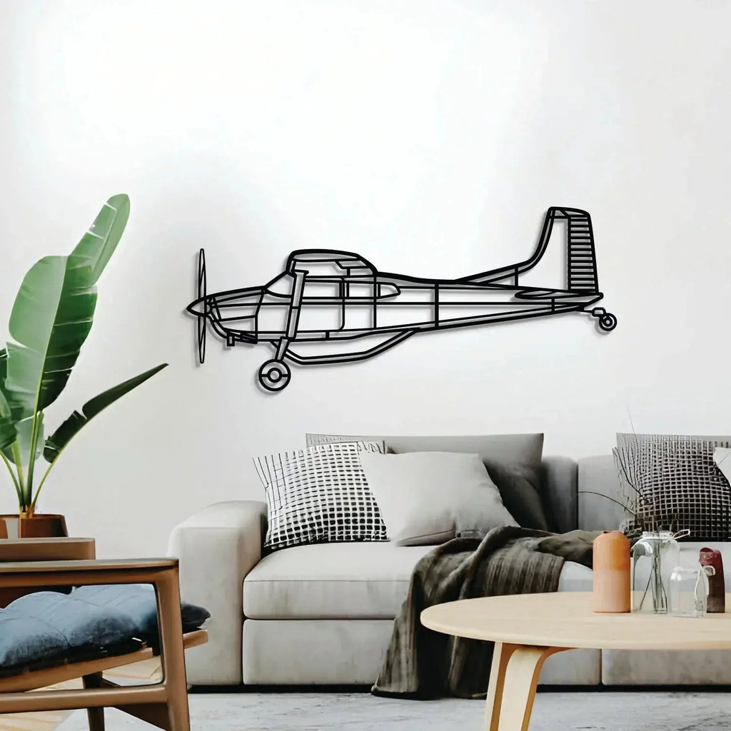 A185f Metal Aircraft Wall Art - Ncp0512, back view - House Of Avana