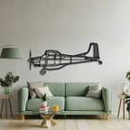 A185f Metal Aircraft Wall Art - Ncp0512, side view - House Of Avana