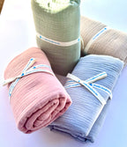 Organic Cotton Gauze Muslin Swaddle Blanket Cradle Comforts Co.