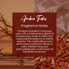 Amber Tides, Premium Coconut-Soy Wax Tea Light Crystal Candle, 1oz - House of Avana