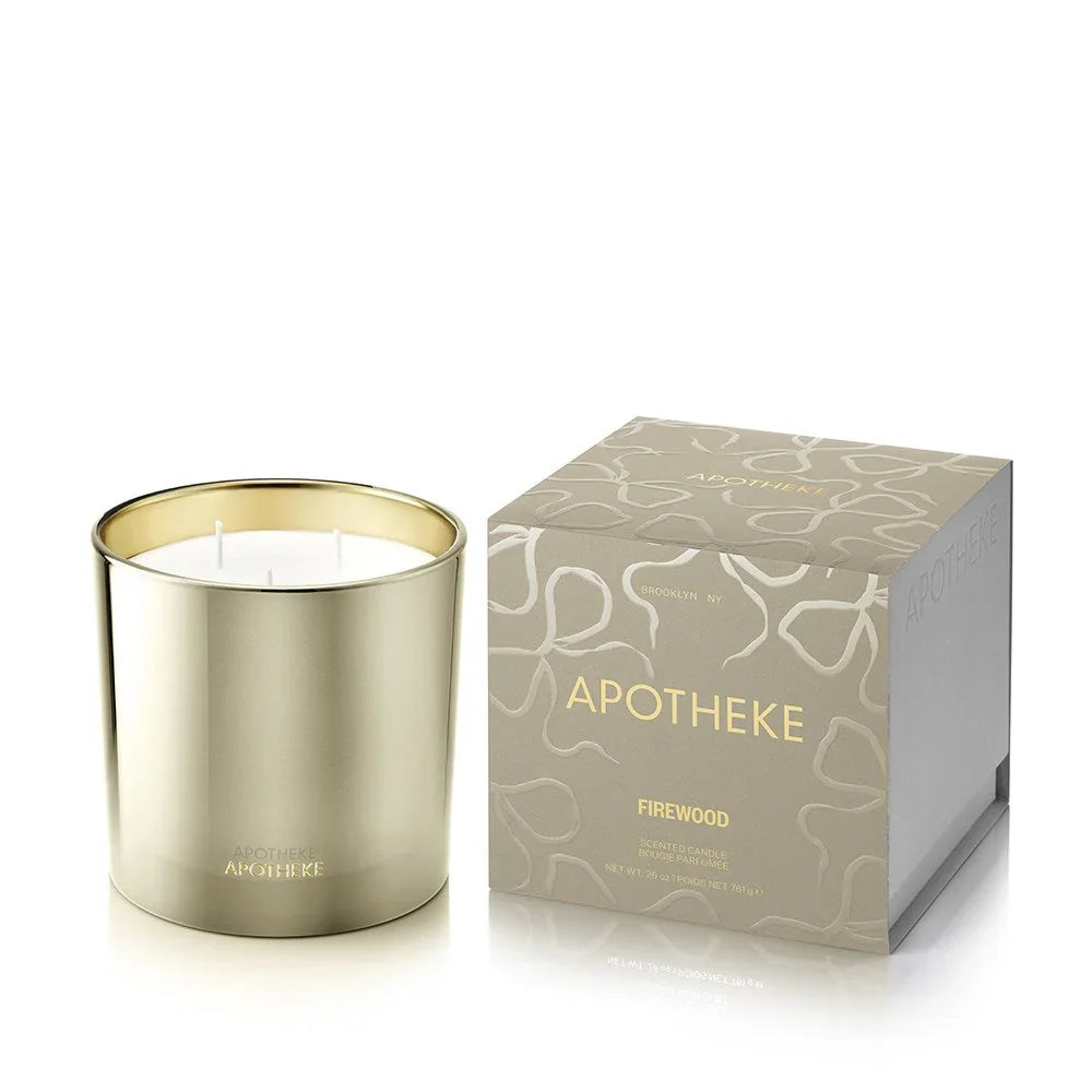 Firewood 3-Wick Candle APOTHEKE