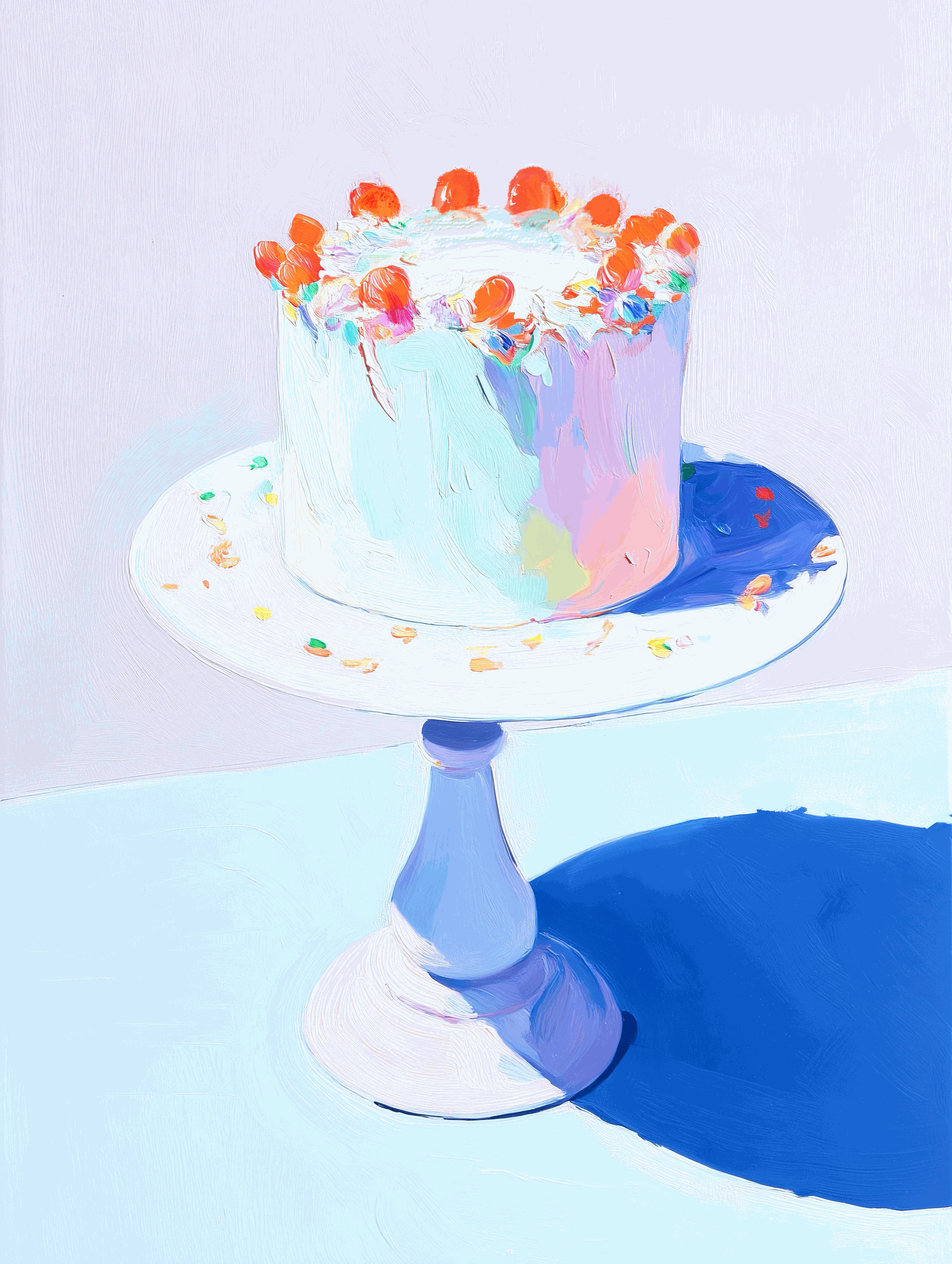 Cake Study I Art Print – Modern Dessert Wall Art for Café Décor