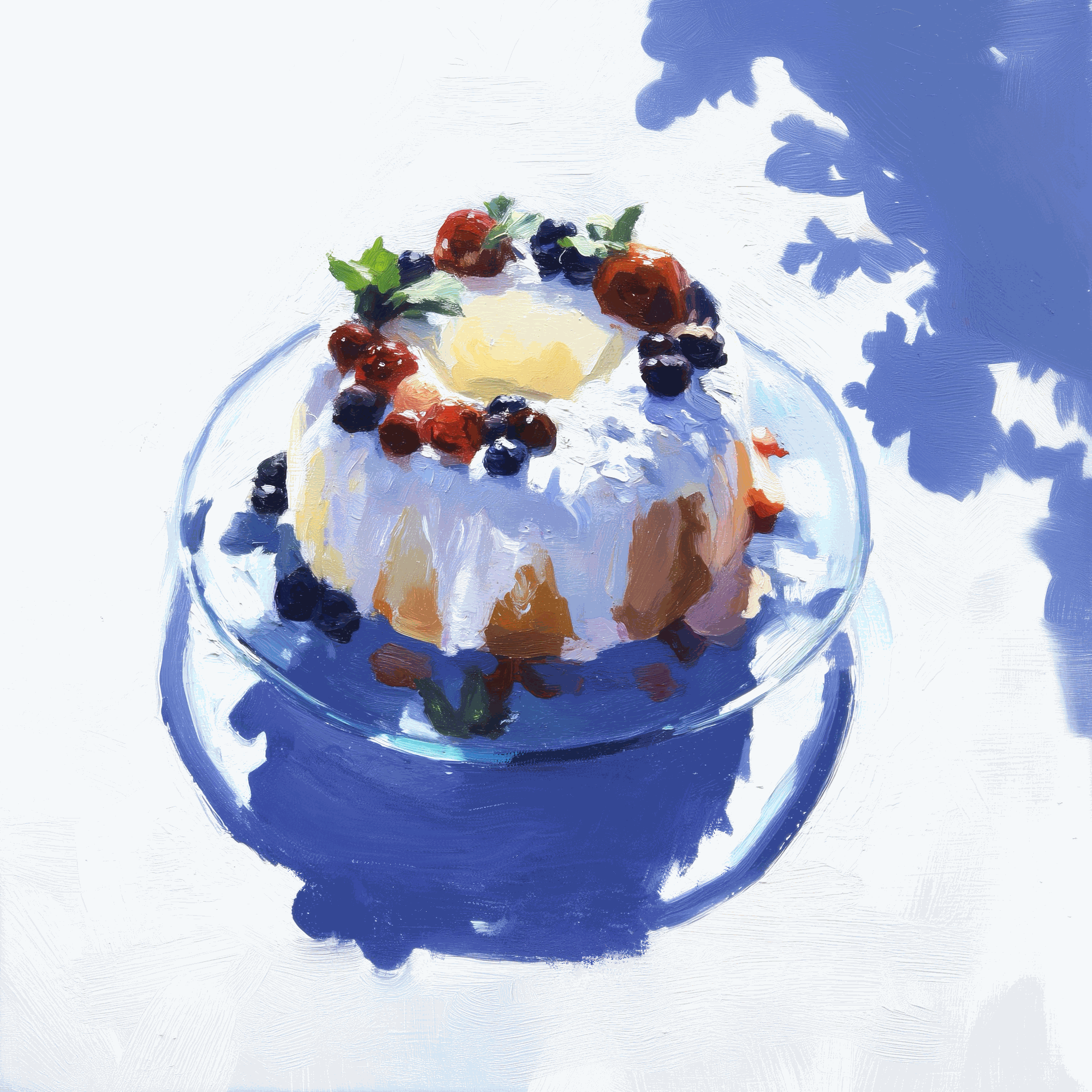 Bundt Cake Study Art Print – Dessert Illustration for Kitchen & Dining Wall Décor, Archival Quality, Ready to Hang