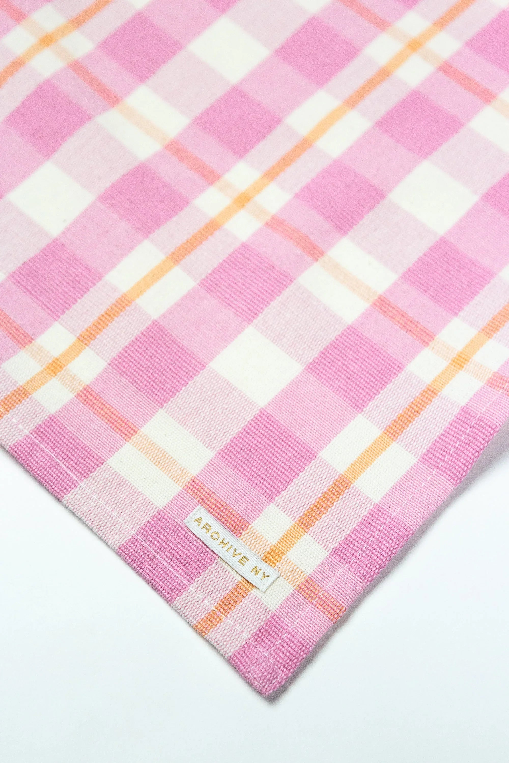 Abigail Plaid Placemat in Bubblegum Archive New York