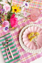 Abigail Plaid Placemat in Bubblegum Archive New York