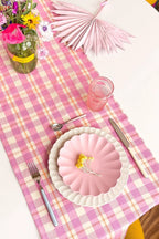 Archive NY Abigail Plaid Runner in Bubblegum Archive New York