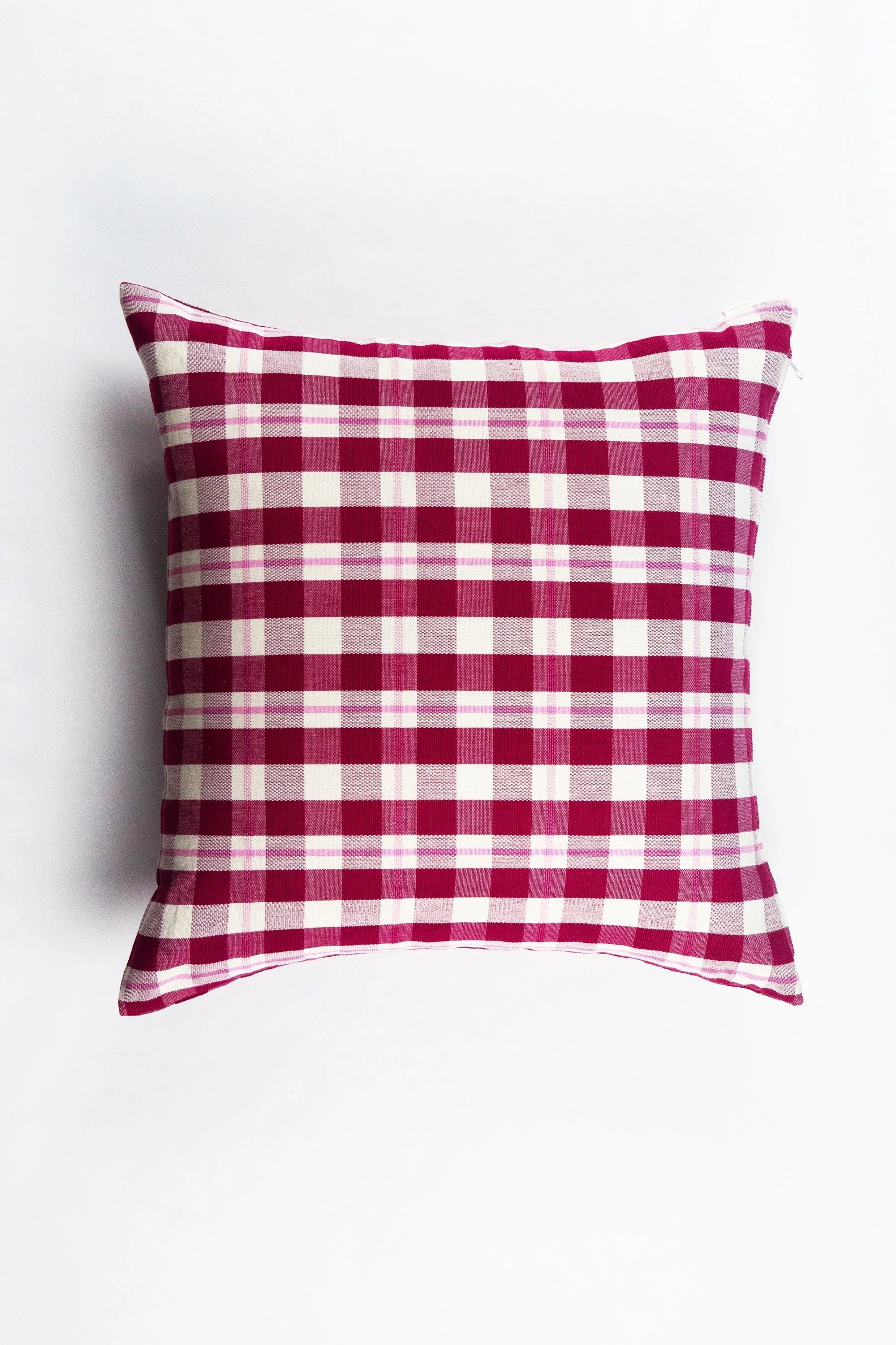 Abigail Cranberry Plaid Pillows Archive New York