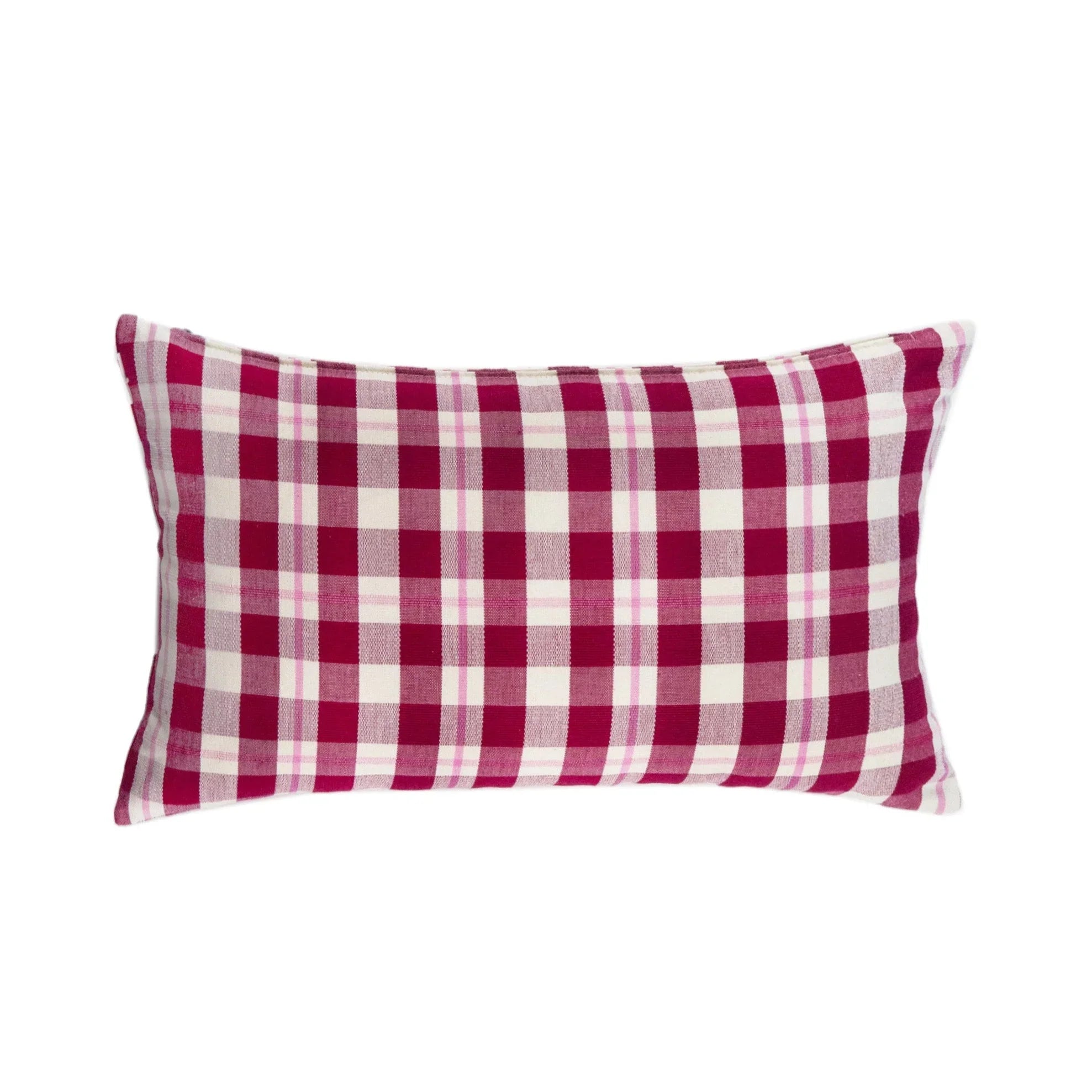 Abigail Cranberry Plaid Pillows Archive New York
