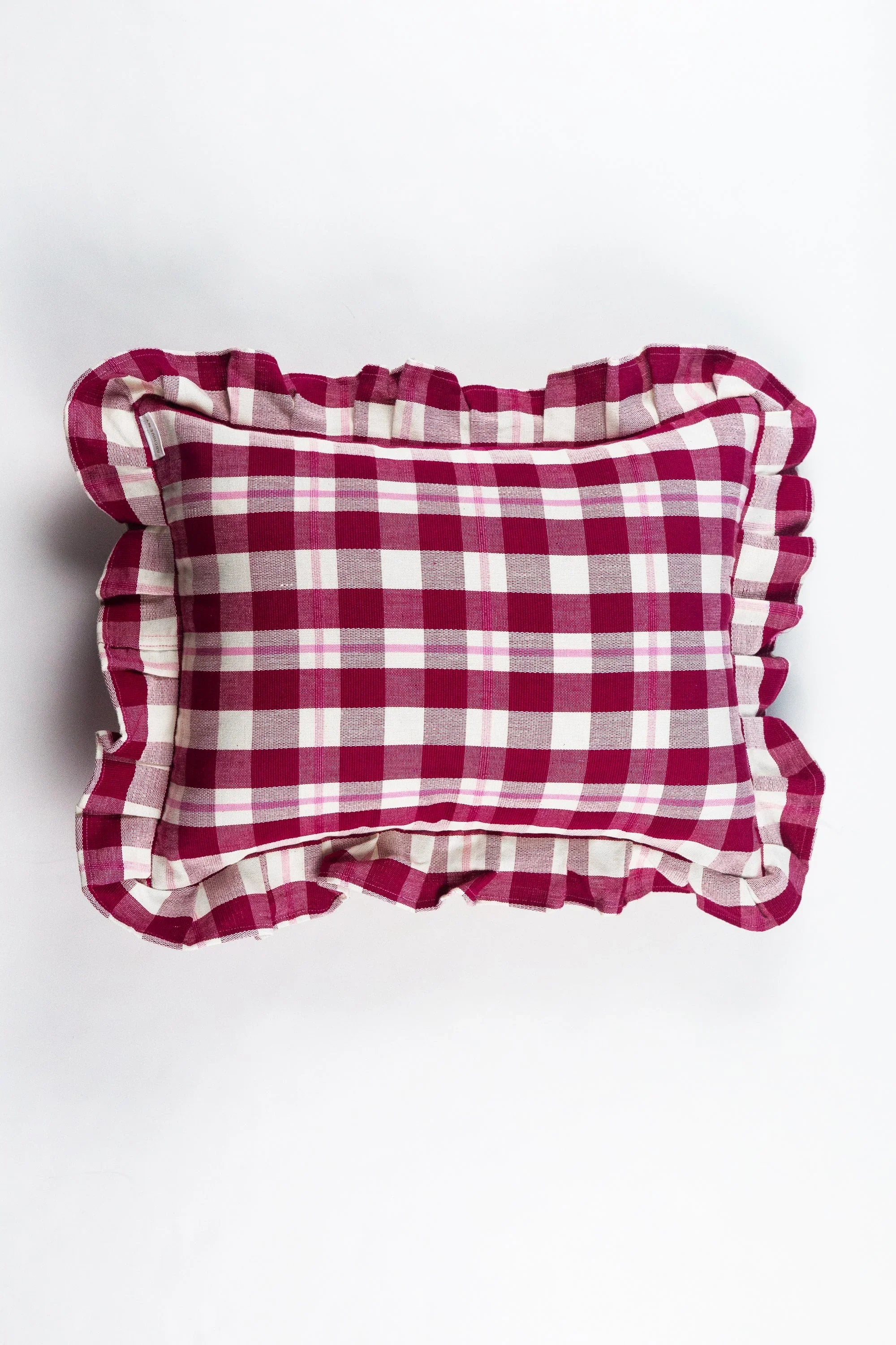 Abigail Cranberry Plaid Pillows Archive New York