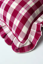 Abigail Cranberry Plaid Pillows Archive New York