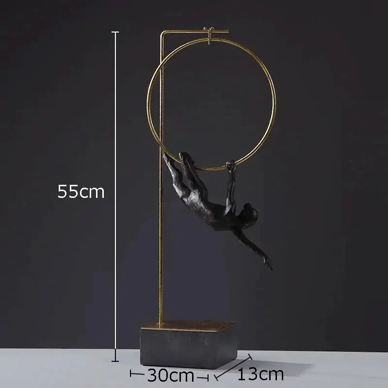 Creative Gymnastic Figure Statue Desk Decoration Acrobat Character Resins Sculpture Crafts Ornaments... - House Of Avana