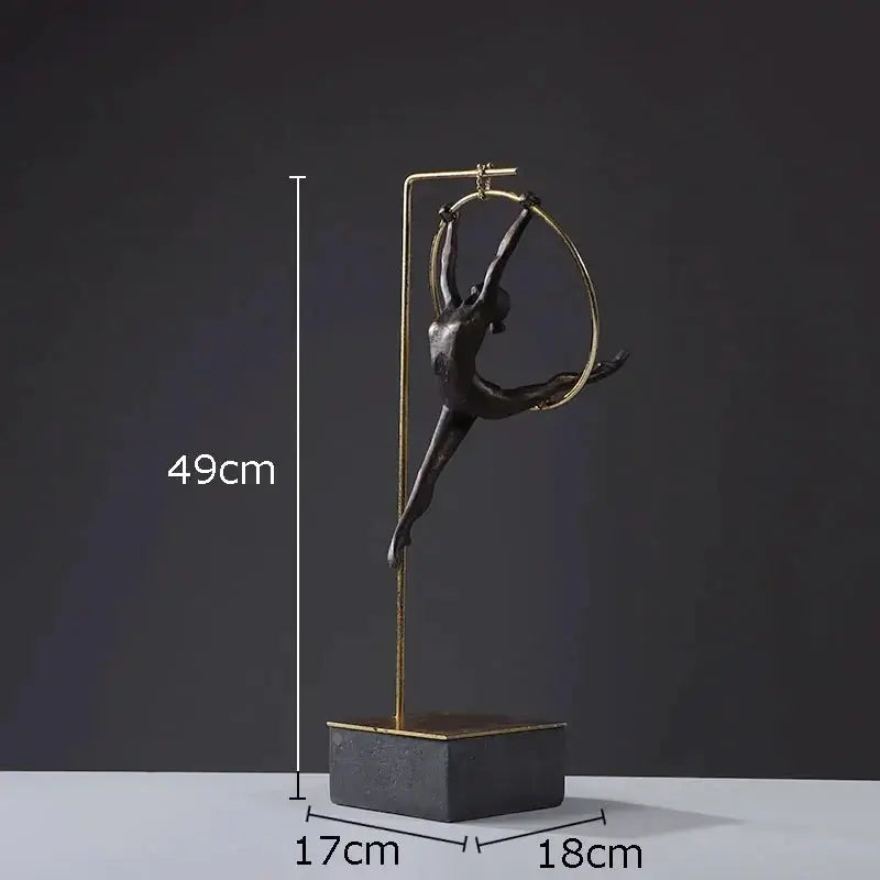 Creative Gymnastic Figure Statue Desk Decoration Acrobat Character Resins Sculpture Crafts Ornaments... - House Of Avana