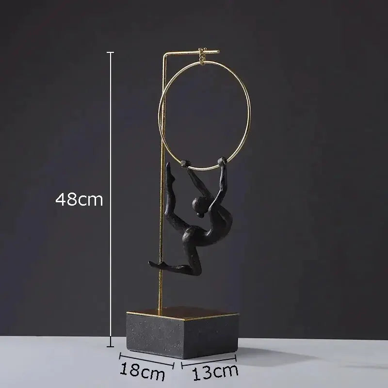 Creative Gymnastic Figure Statue Desk Decoration Acrobat Character Resins Sculpture Crafts Ornaments... - House Of Avana