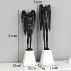 Headless Angel Abstract Figures Sculpture Ornaments Desk Decoration Cast Iron Angel Character Statue Crafts Modern Home Decor - House Of Avana